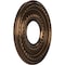 Ekena Millwork Cole PVC Ceiling Medallion (Canopies up to 4 1/4"), 10"OD x 3 1/2"ID x 3/4"P, Metallic Antique Brass CMP10COCAB - alternate 3